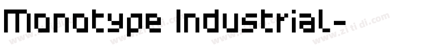 Monotype Industrial字体转换 Monotype Industrial字体转换